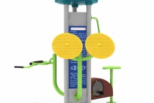 健身車+腰部按摩器+太極轉輪