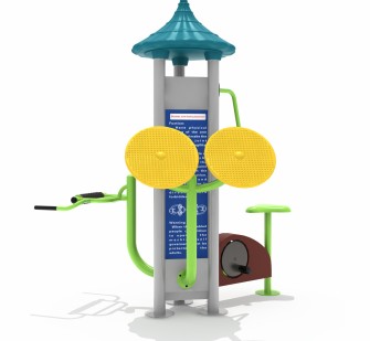 健身車(chē)+腰部按摩器+太極轉(zhuǎn)輪