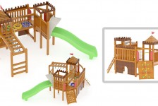 兒童木質滑梯15