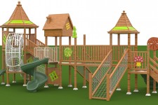 兒童木質滑梯12