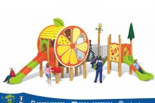 兒童木質滑梯03