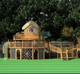 兒童木質滑梯11