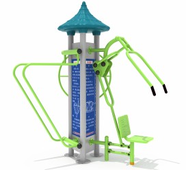 大轉(zhuǎn)輪+坐推訓(xùn)練器+雙杠