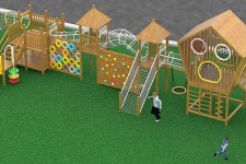 兒童木質滑梯13