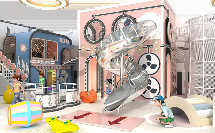 室內不銹鋼滑梯設備