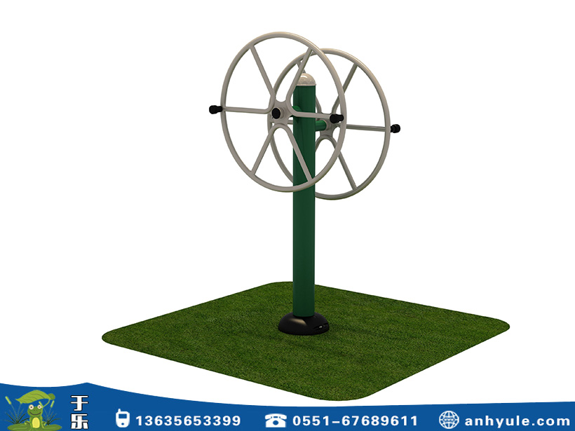 戶外健身設備雙人轉輪