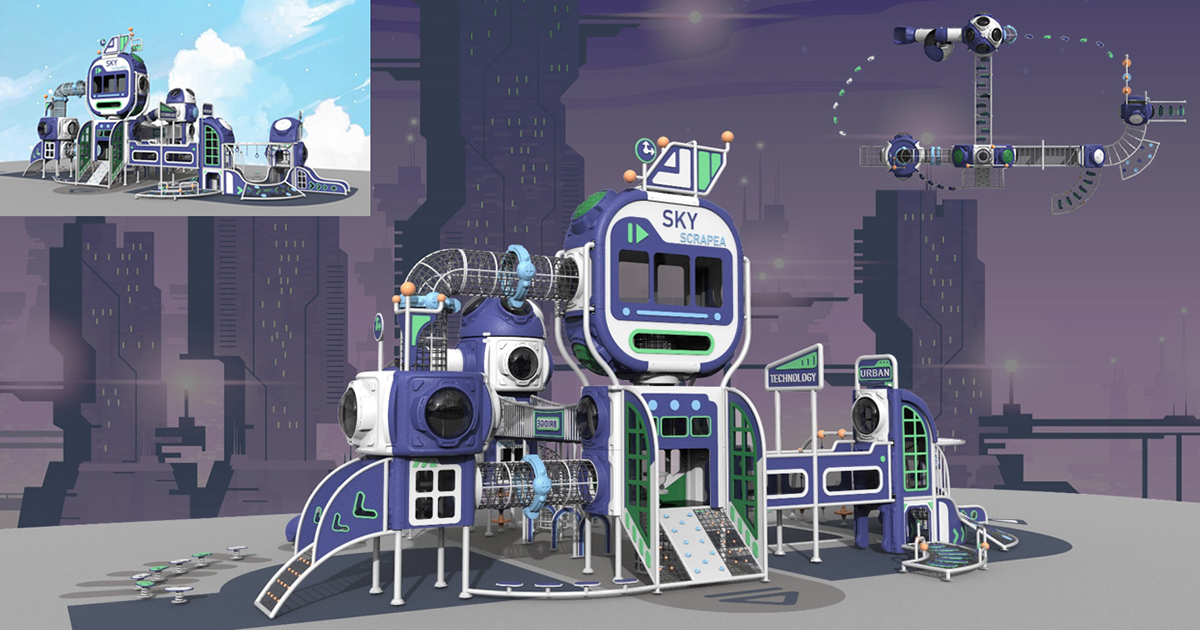 大型組合滑梯設備