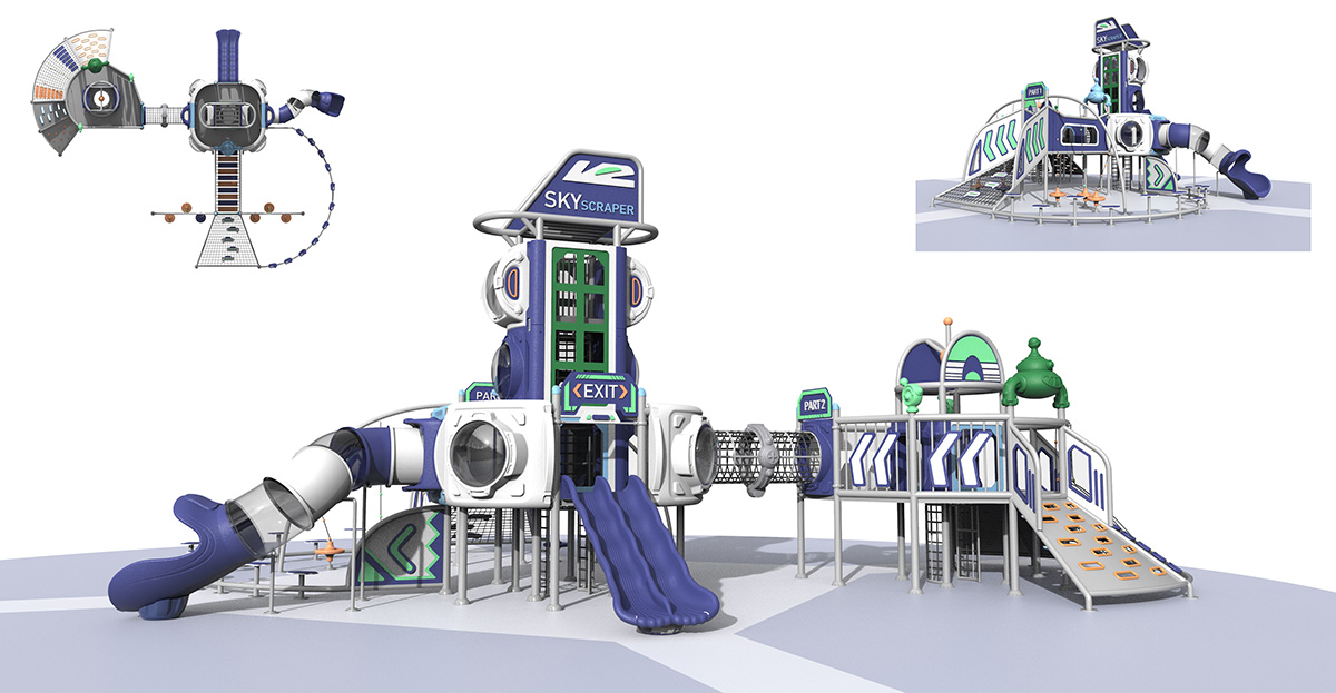 大型組合滑梯設備 大型組合滑梯設備