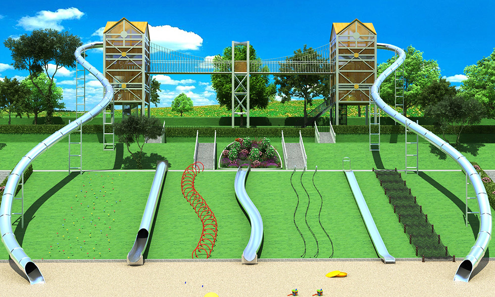 不銹鋼滑梯設備 不銹鋼滑梯設備