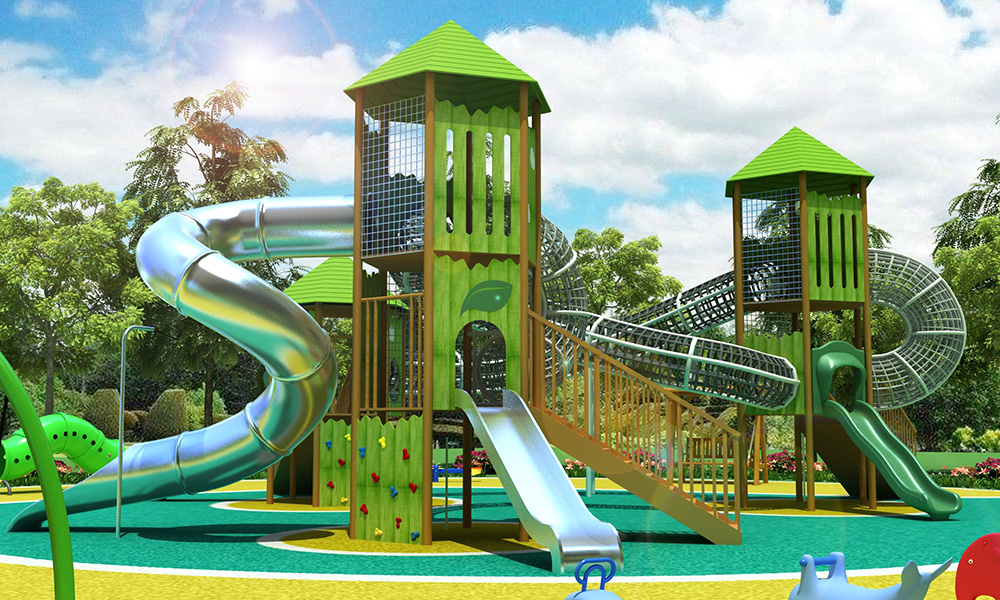 大型不銹鋼滑梯設備 大型不銹鋼滑梯設備