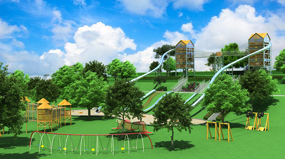 大型不銹鋼滑梯設備 大型不銹鋼滑梯設備