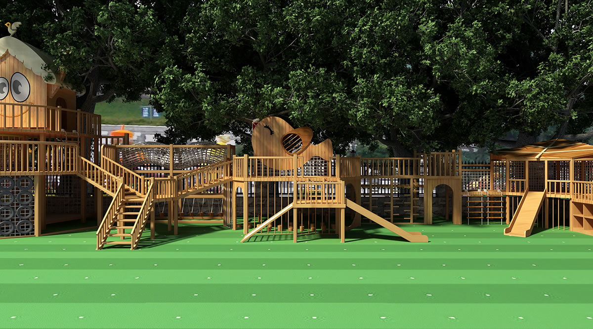 戶外木質滑梯定制 戶外木質滑梯定制