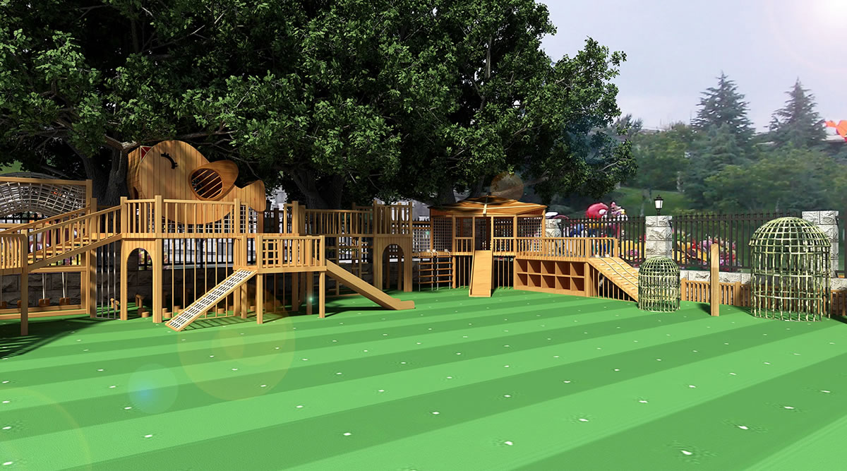 戶外木質滑梯定制 戶外木質滑梯定制