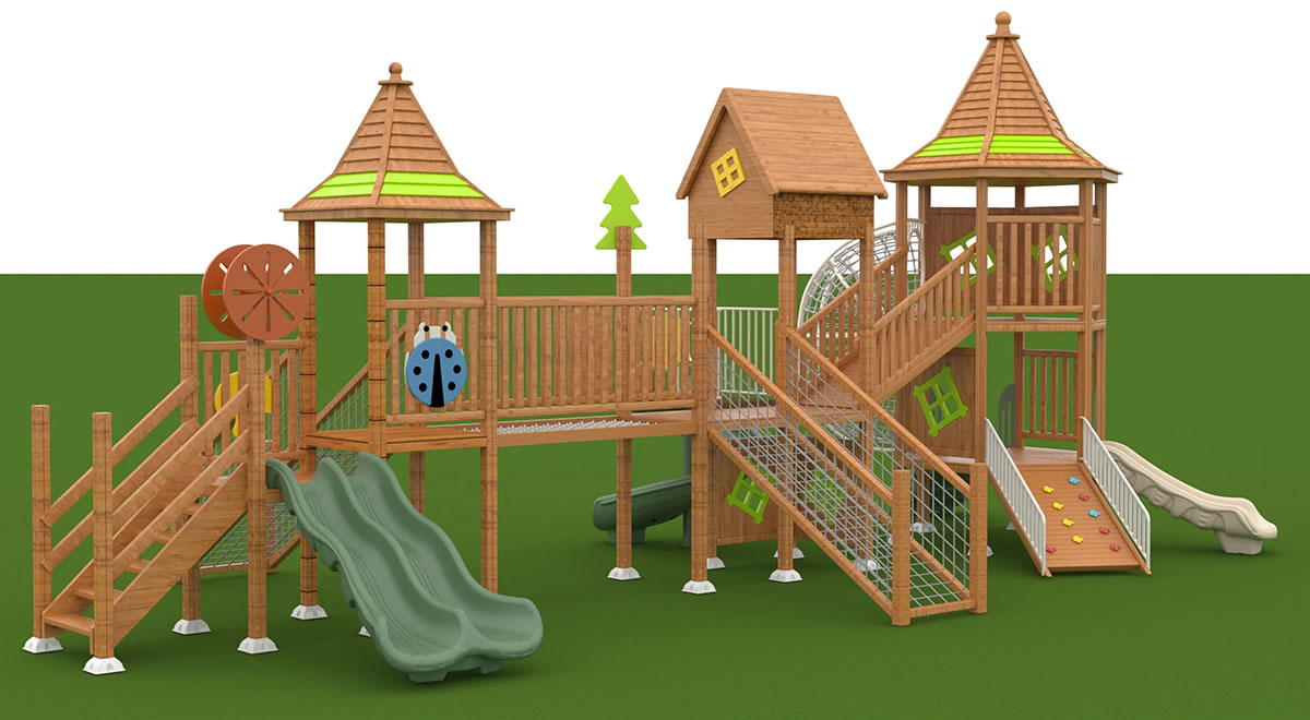 戶外木質滑梯定制 戶外木質滑梯定制