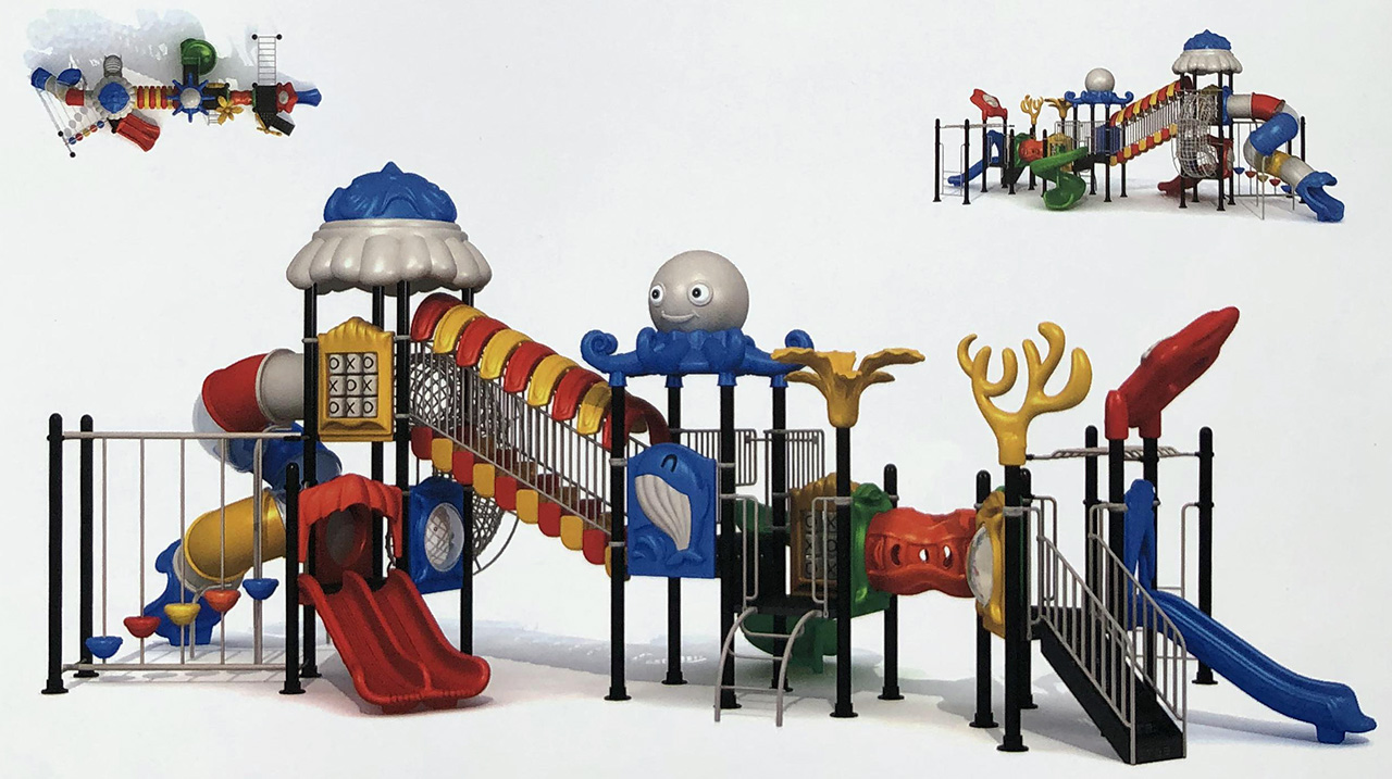 大型組合滑梯游樂設備廠家
