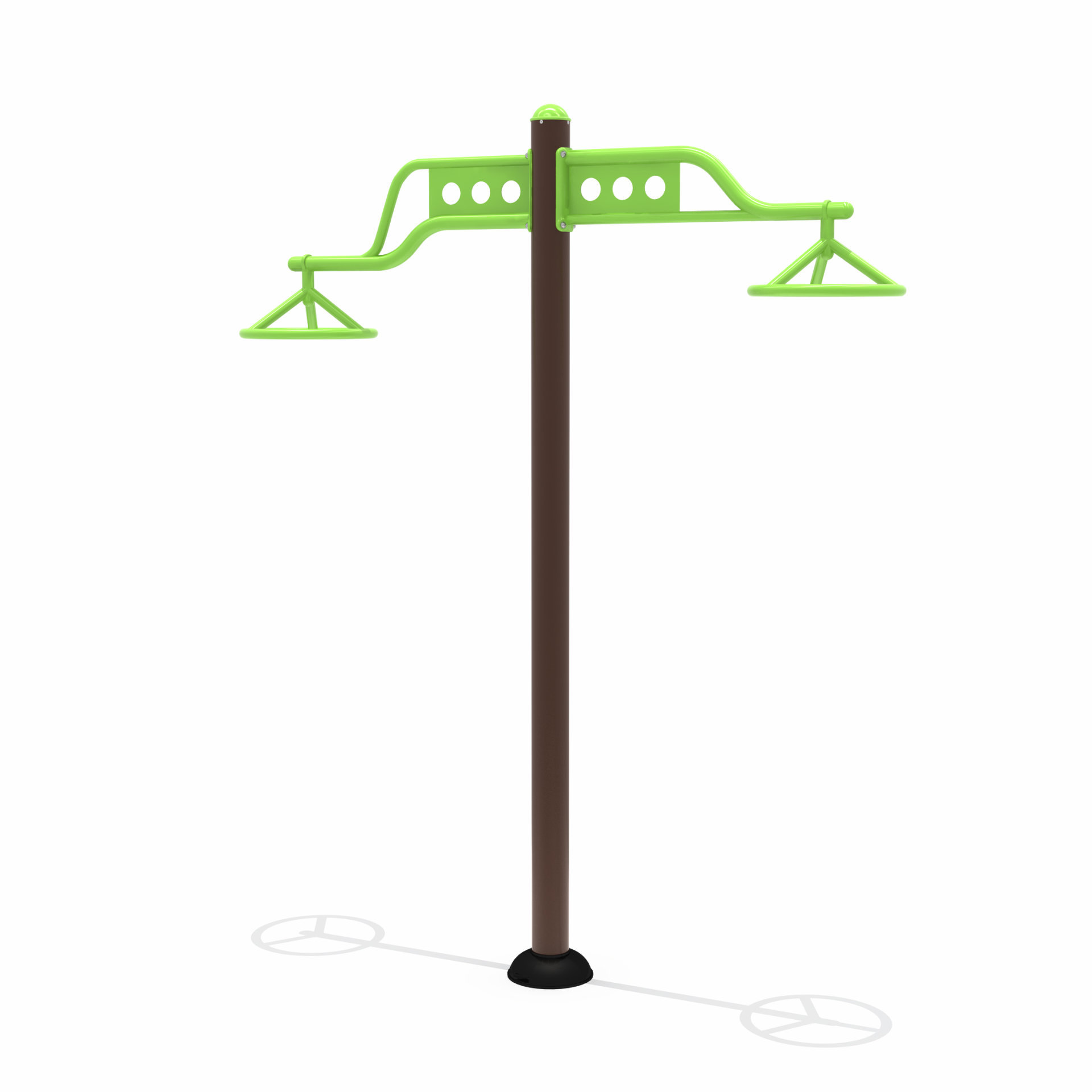 小區健身器材懸空轉輪