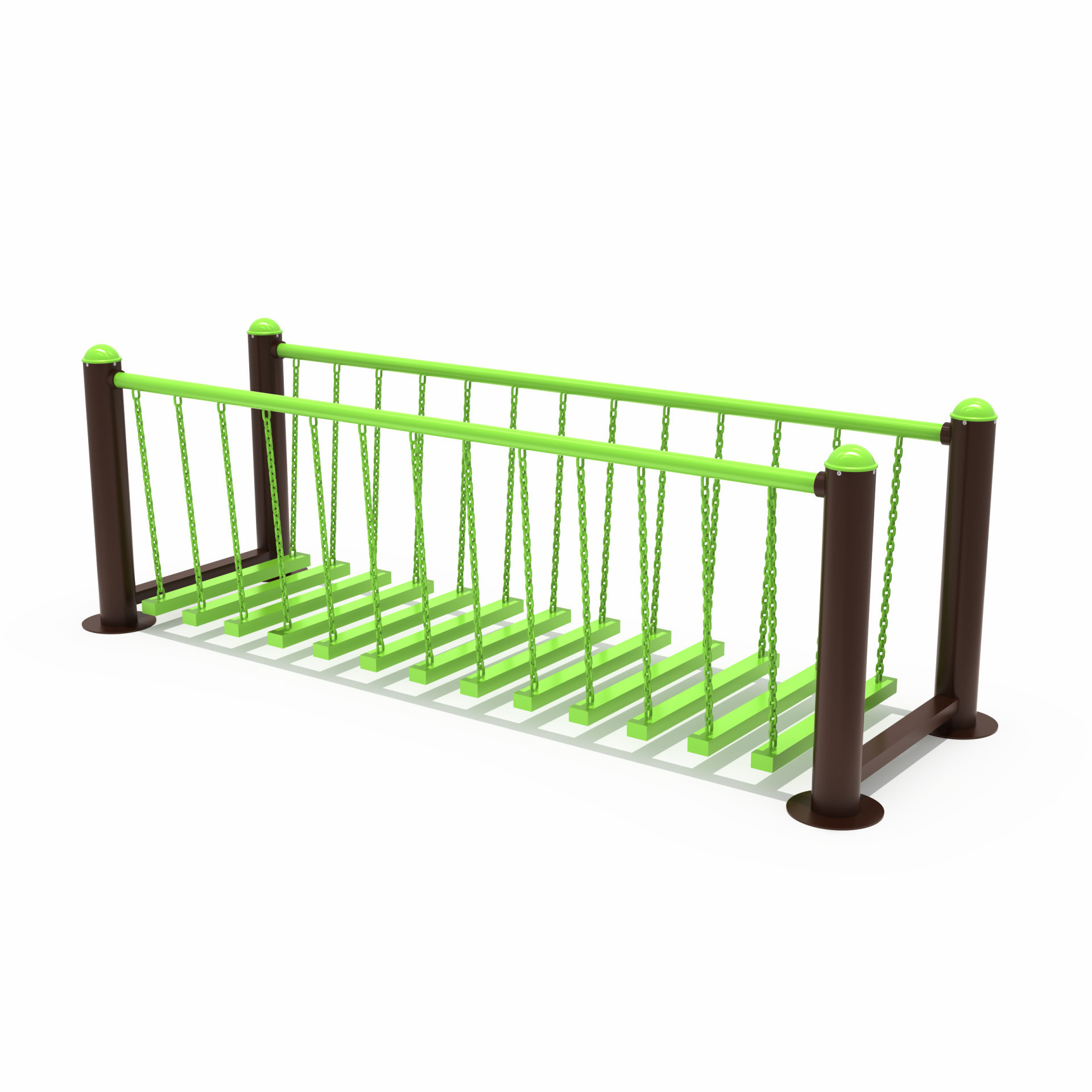 小區健身器材平衡蕩橋