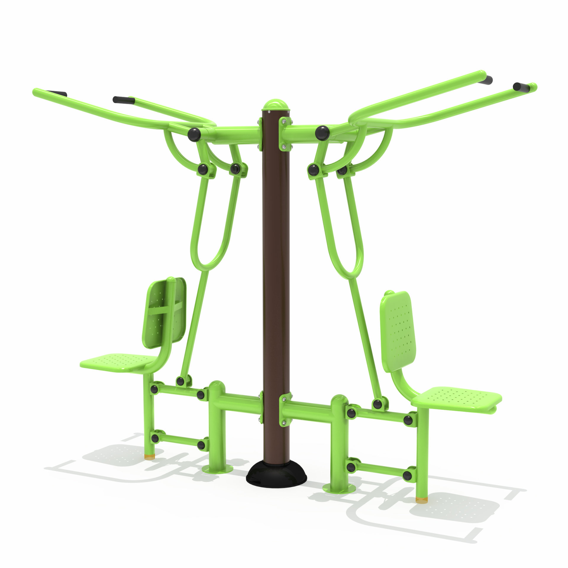 小區健身器材坐拉訓練器